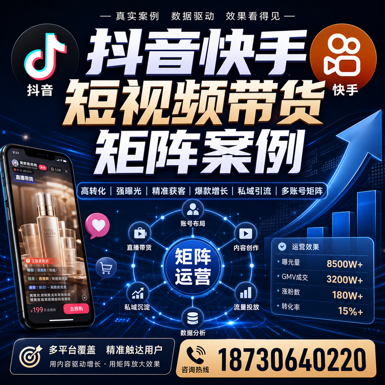 杭州短视频带货团队多平台矩阵自动分发案例